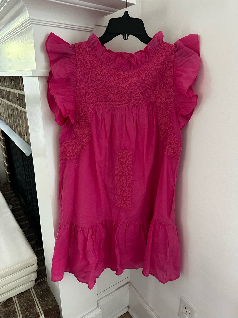 Bright Pink J.Marie embroidered Dress